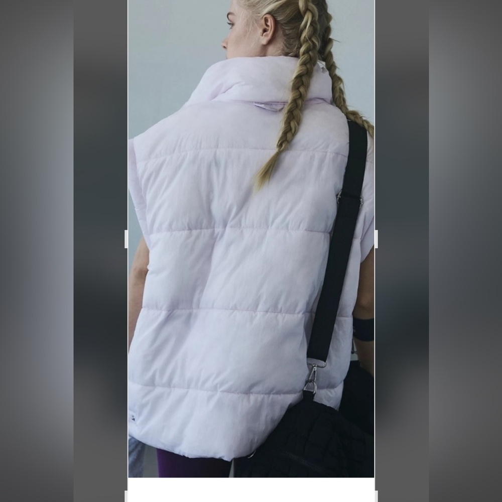 FP Movement by Free People In A Bubble Puffer Vest-rose quartz